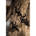 thumbnail image 4 of Climbing Man Home Decor Classic Wall-Art Sculpture | 4-Piece | Black, 4 of 5