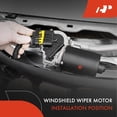 thumbnail image 2 of A-Premium Windshield Wiper Motor Compatible with Ford F-150 F-250 Super Duty Mustang Explorer Expedition Lincoln Aviator Navigator Town Car MKX Mercury, 2 of 8