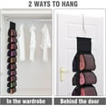thumbnail image 5 of Legging Organizer for Closet, Hanging Closet Storage Organizer System, Clothes Closets Holder with 20 Roll Independent Compartments for Yoga T-Shirts Bras Socks Pants Tank Top Towel (Black), 5 of 10