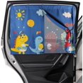 thumbnail image 1 of Parasol magnético para coche de doble capa con bonitos diseños, opciones de sombra completa y media sombra, 1 paquete de parasol para coche para bebés, niños y mascotas, bloquea los rayos UV., 1 of 5