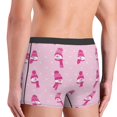 thumbnail image 4 of JUNZAN Pink Scarf Snowman Mens Underwear Boxer Briefs for Men’s-Large, 4 of 7