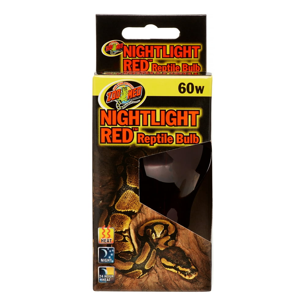 Zoo Med Nightlight Red Reptile Bulb, 60 Watt