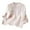 a-261White55, variant on Womens Mandarin Collar Asymmetric Knot Button Flared Ruffle Half Sleeve Blouse With Floral Embroidery Irregular Hem Loose Fit For Daily Wear Pink M