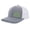 Heather Grey/White, variant on Heritage Pride Pine Trees Mens Embroidered Mesh Back Trucker Hat Baseball Cap, Black/Black