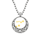 thumbnail image 1 of CAT Meow animal huella amarilla arte Paw Print Collares Colgante Retro Moon Stars Jewelry Unbranded M, 1 of 3