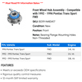 thumbnail image 2 of Front Wheel Hub Assembly - Compatible with 1992 - 1996 Pontiac Trans Sport FWD 1993 1994 1995, 2 of 2