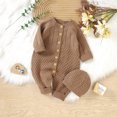 thumbnail image 5 of Vedolay Little Girl Autumn Outfits Bodysuit Romper Jumpsuit Clothes Outfits Coffee,86, 5 of 5