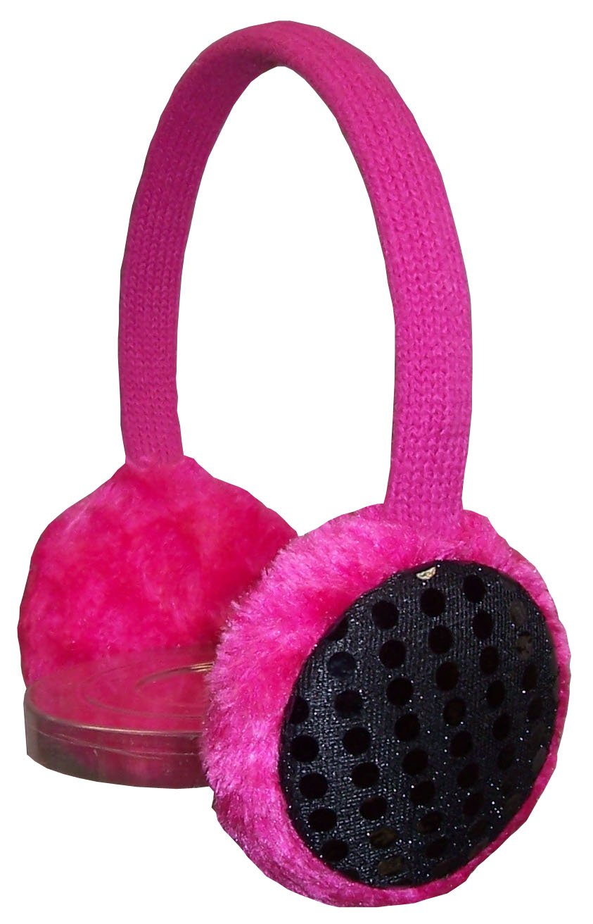 NICE CAPS Girls Sequin Trimmed Adjustable Ear Muffs