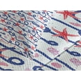 thumbnail image 4 of Ambesonne Starfish Quilted Bedspread Set 3 Pcs, Scallops, Queen Size, Multicolor, 4 of 5