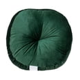 thumbnail image 2 of Parkland Collection Dorte Transitional Round Dark Green Floor Pillow, 2 of 5