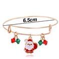 thumbnail image 2 of Holiday Bangle for Women, Christmas Charms, Shiny Finish,Christmas Bracelets, 2 of 5