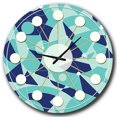 thumbnail image 1 of Designart 'Retro Geometric Grid Ii Mid-Century Modern Wall Clock, 1 of 4