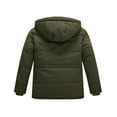 thumbnail image 2 of WenVen Boy's Winter Jacket Warm Puffer Jacket Windproof Snow Puffer Coat Green 6/7, 2 of 11