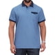 thumbnail image 1 of CAMISA POLO DE NEGOCIOS RETRO OCCIDENTAL DE MANGA CORTA PARA HOMBRES INSPIRADA EN EL GOLF, COLOR BLOQUE, TAMAÑO L AZUL, 1 of 6