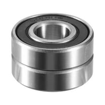 2pcs 6001-2RS 12x28x8mm Double Rubber Sealed Single Row Deep Groove Ball Bearings Silver Tone