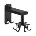 thumbnail image 1 of Ganchos de pared de alta resistencia, colgador giratorio para utensilios, estante de cocina para ahorrar espacio, organizador de pared con 8 ganchos extraíbles y 2 ganchos para colgar, color negro para espátula, cuchara, taza, toalla, llave Sailing Electrónica, 1 of 6