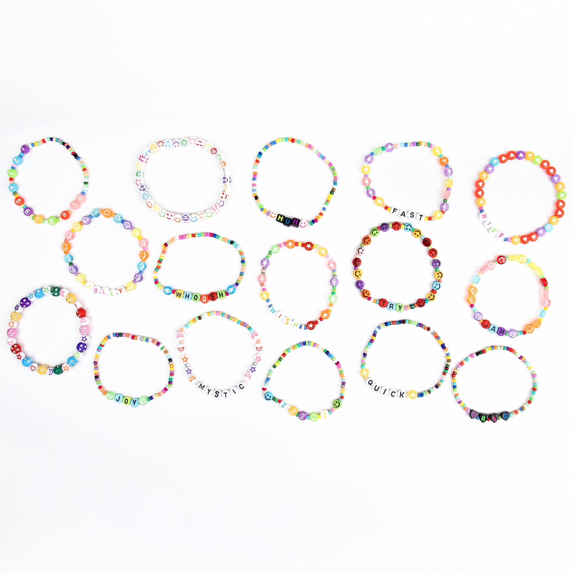 CousinDIY Jewelry Making Friendship Bracelet Kit with Seed and Letter Beads