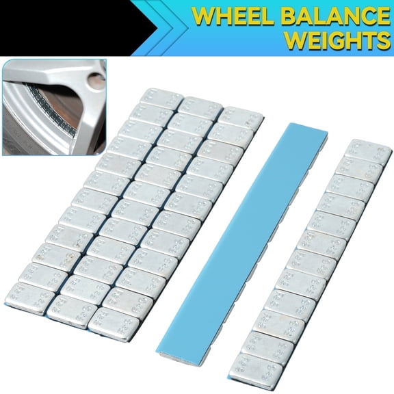OEMASSIVE 60Pcs Iron Stick on Wheel Tire Balance Weights 5g/10g Strong Adhesive for Cars SUVs Trucks Motorcycle Bike