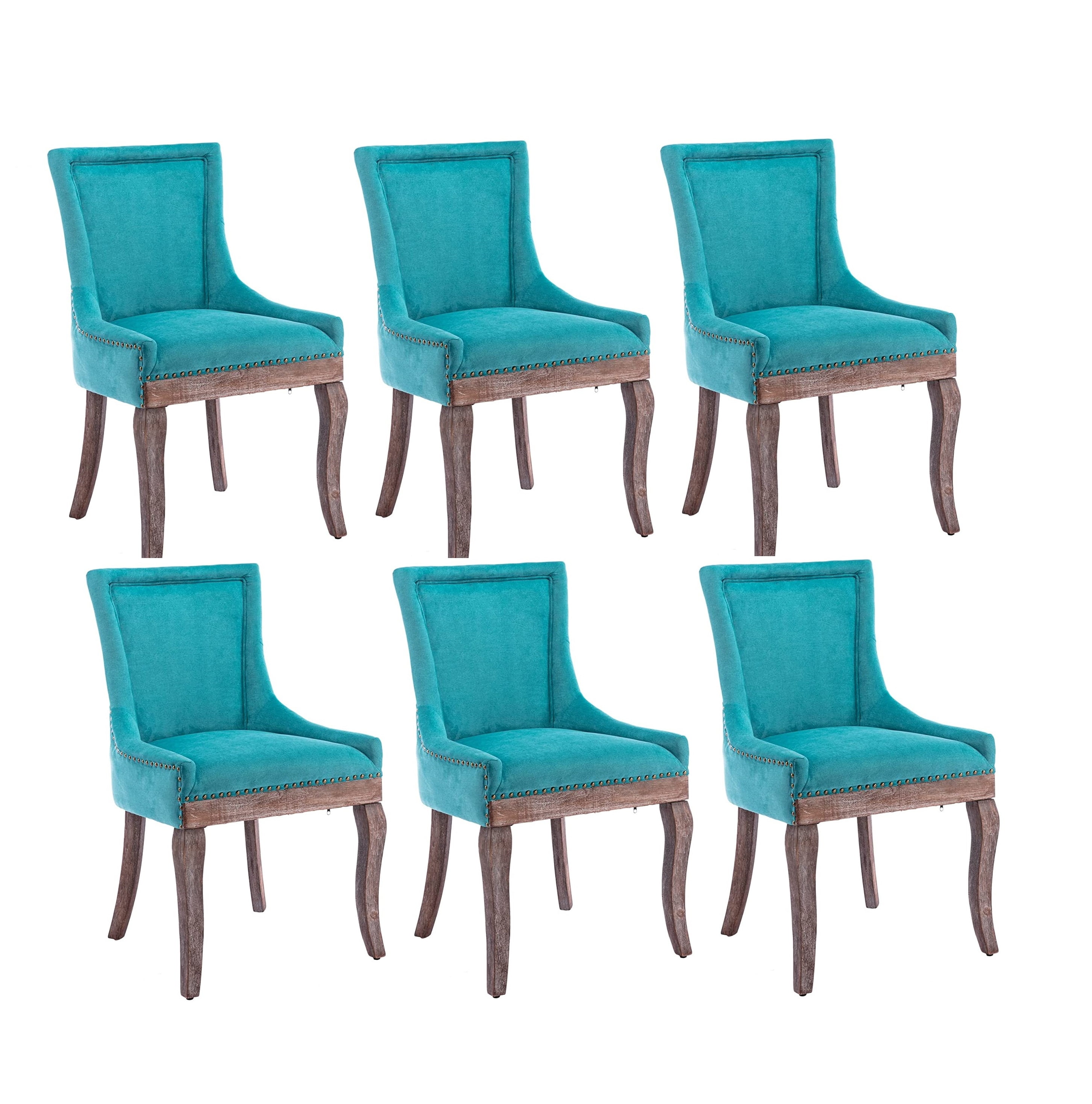 Fabric Dining Chairs Upholstered Dining Room Chairs with Solid Wood