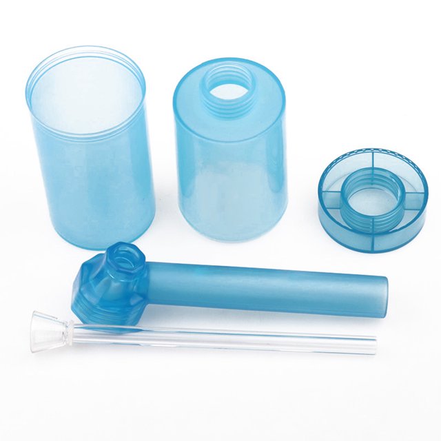 Pipa para fumar, pipa de agua desmontable de 124 mm, pipa de tabaco de plástico, pipa de tabaco, rendimiento finamente sintonizado