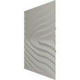 thumbnail image 4 of Ekena Millwork 19 5/8"W x 19 5/8"H Kahuna EnduraWall Decorative 3D Wall Panel, Universal Metallic Carbon Mist (Covers 2.67 Sq. Ft.), 4 of 6