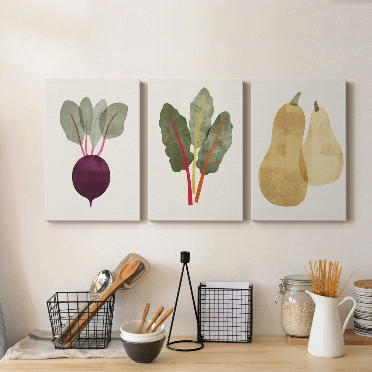 Organic Veg IX Premium Gallery Wrapped Canvas - Ready to Hang - 18 x 27 Each