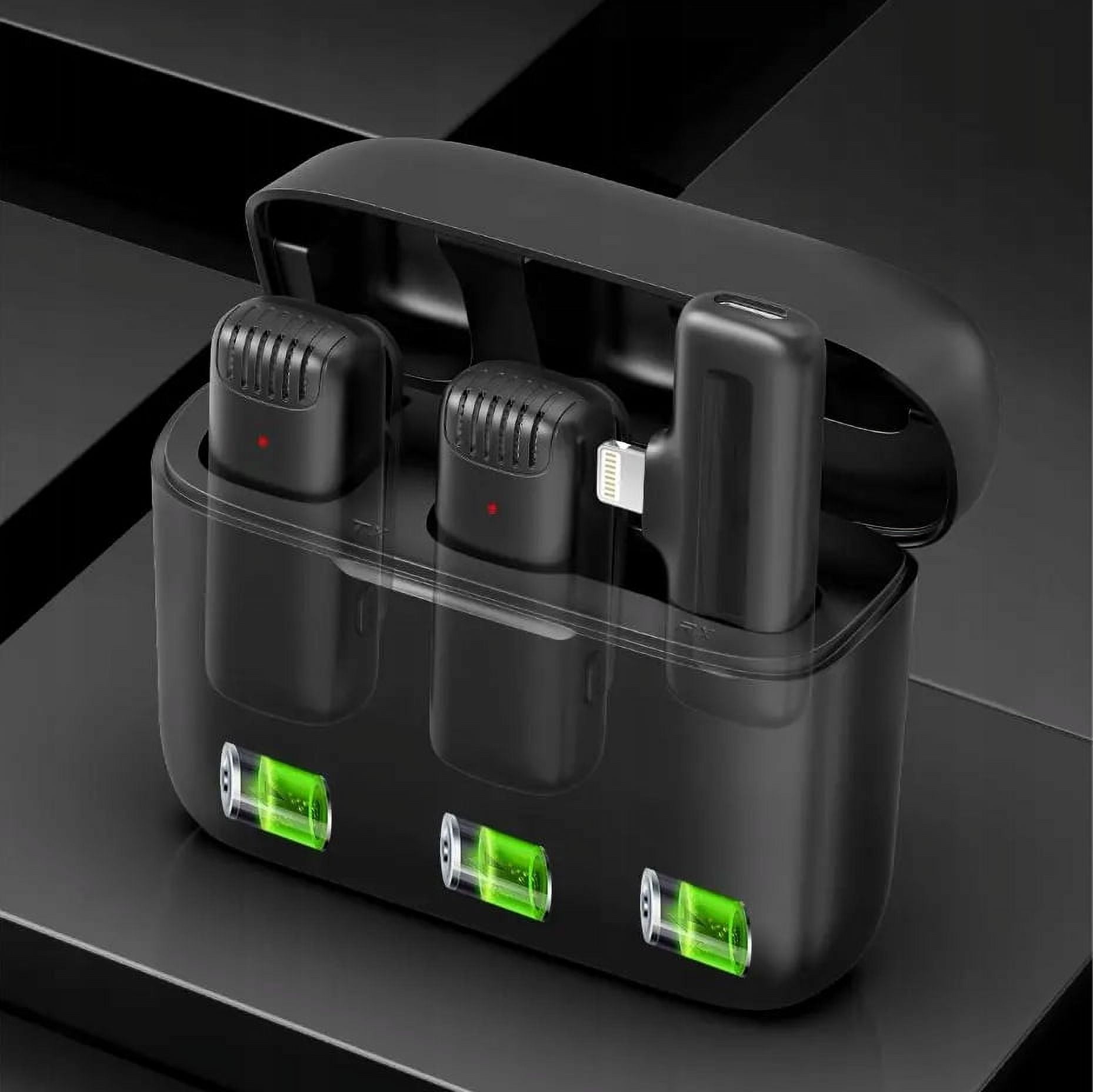 J13 2x Wireless Lavalier Microphone USB-C Receiver Adapter for iPhone