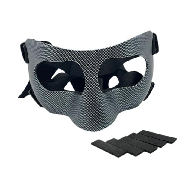 Almencla Adjustable Face Boxing Softball Lightweight Athletic Workout Nose Guard 15cmx9cm