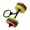 B, variant on Detachable Dumbbell Keychain Rubber Gym Accessory Motivational Gift Bag Ornament For Fitness Enthusiasts