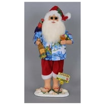Originals Margarita Beach Santa Figurine, 18 Inches - Handmade Christmas Holiday Home Decorations and