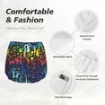 thumbnail image 6 of Lsque Magical Mushrooms and Flowers Printed Women's Running Shorts with Liner Pockets,Elastic Quick Dry Workout Athletic Gym Yoga Shorts,Womens High Waist Shorts-Medium, 6 of 9