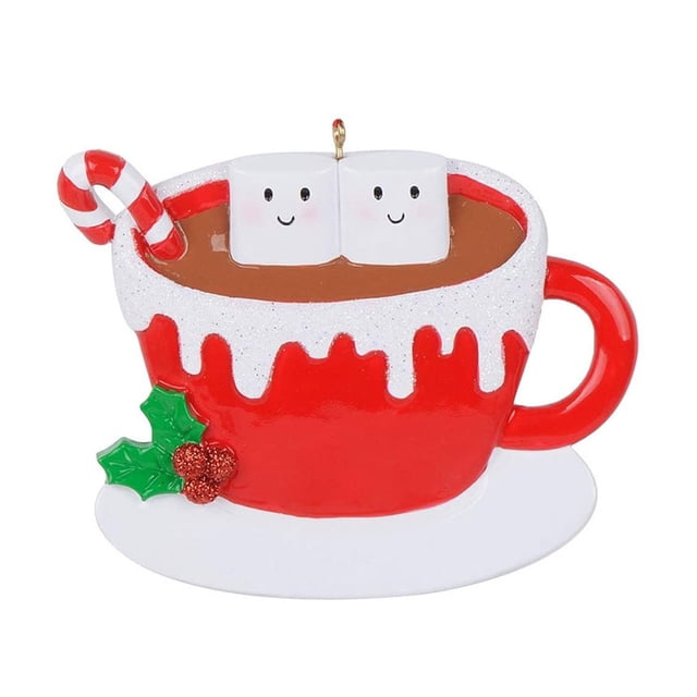 Yuarrent Decoración colgante temática de Navidad para dormitorio, hogar, oficina, Hotel, árbol de Navidad, puerta de pared, colgante Kits de decoración para fiestas 2 cabezas