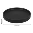 thumbnail image 2 of RENACLIPY 2Ud Ceramic Plant Saucers for Indoors Black Durable for Collecting Water and Soil Spills, 2 of 6