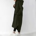thumbnail image 5 of Niaviben Womens Pea Coat Hooded Coat Women Longline Coat Womens Jackets Casual Womens Coat Winter Coat for Women's Casual Jackets Green 3XL, 5 of 5
