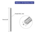 thumbnail image 2 of Uxcell 8Pack M6 x 75mm 1mm Pitch 304 Stainless Steel Fully Threaded Rod Bar Studs, 2 of 6