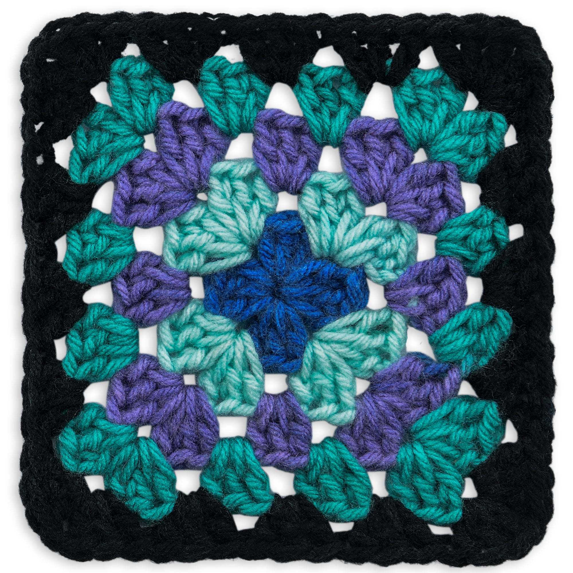 Red Heart® Granny Square™ #4 Med Acrylic Yarn, Blk-totally teal 250g 417yd (3Pk)