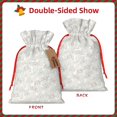 thumbnail image 2 of Pofeuu Cute Poodle Dog Print Burlap Bags with Drawstrings Drawstring Gift Bags Pouch Bag for Thankgiving Birthday Party Gift Wrapping Treats and Party Favors-Small, 2 of 9