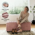 thumbnail image 5 of Linsy Home 50" Ottoman with Storage for Living Room, Velvet Storage Ottoman Bench with Gas Lift, Pink, 5 of 7