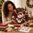 thumbnail image 2 of Christmas 3D Fabric Poke Wreath DIY Kit, Christmas Wreath DIY Kit for Adults Teens, Christmas Decorations Gift (Bell), 2 of 7