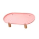 thumbnail image 5 of Soporte para comedero de gato con patas de madera resistentes, antivómitos, para mascotas. Rosa 38cmx21cm, 5 of 9