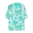 thumbnail image 4 of LOVZFMLL Cardigan pour Femmes Mode Décontractée Printemps et Été Imprimé Manches 1/2 Cardigan Haut, 4 of 5