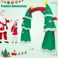thumbnail image 4 of Costway 11FT Inflatable Christmas Tree Arch Party Decoration with Santa Claus LED Lights, 4 of 10