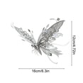 thumbnail image 3 of 3 D Metal Butterflys Puzzle Model Kit Intricate Floral Filigree Metal Art Crafts For Adults And Hobbyists, 3 of 6