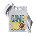 thumbnail image 4 of Trendy Game Day Sweatshirt for Women, Teens, and Kids Green & Yellow Girly Football Sweater Gray Sweatshirt Adult Large, 4 of 4