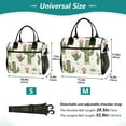 thumbnail image 2 of Cactus and Pink Flowers Cooler Bag Lunch Bag Soft Cooler Cooling Tote Insulated Lunch Box for Adult Men Women, 2 of 6