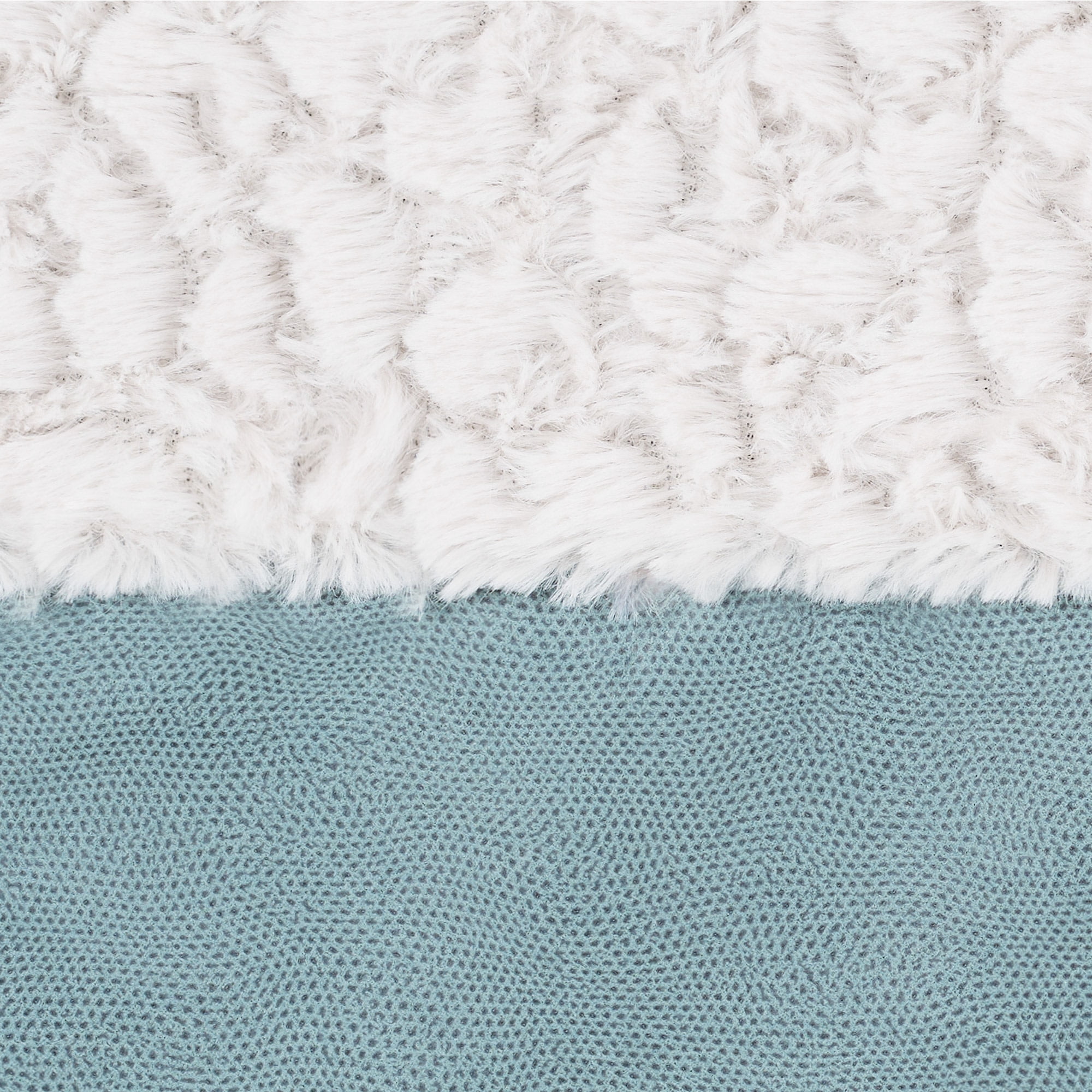 FurHaven Jumbo (32"x40") Orthopedic Dog Bed – Textured Plush & Coated Poly Modern Sofa Pet Bed, CertiPUR-US Foam, Removable Washable Cover, Riverway