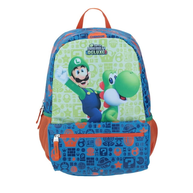 Mochila Escolar Grande Chenson Mario Bros Luigi Tapet MB65251-9