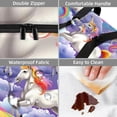 thumbnail image 4 of Unicorn Insulated Double Layered Lunch Bag with Two Compartments, Large Capacity, Hand Carry, 7.1x11.4x16.1 Inches, 4 of 6