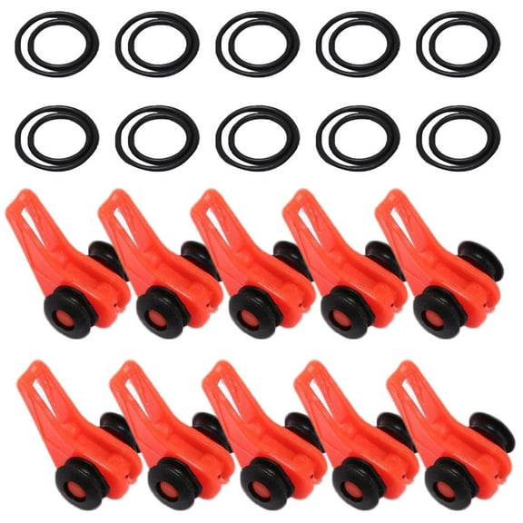 10 Set Adjustable Fishing Rod Hook Keeper Rubber Rings Lure Bait Jig Holder Fishing Accessories