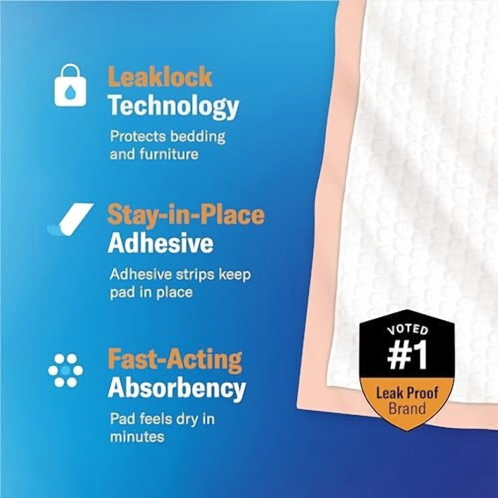 Chucks® Premium Disposable Underpads 30”x36” [100-Count] Ultra Absorbent Chux Incontinence Bed Pads Disposable Adult with Adhesive Tape, Pee Pads Pet Training Pads XX-Large 30x36 Bulk Pack